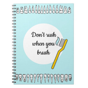 Spiral notebook for dentists