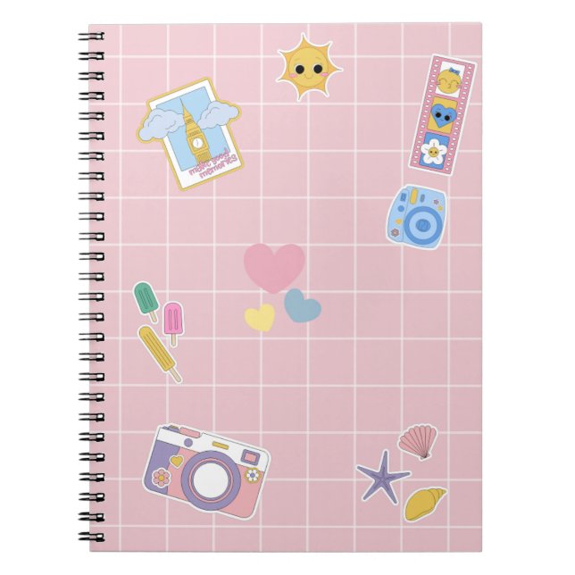 Spiral Notebook for Kids with Beautiful Designs (Front)