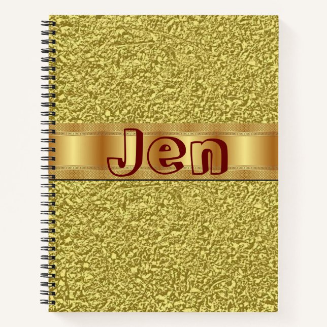 Spiral Notebook Gold (Front)