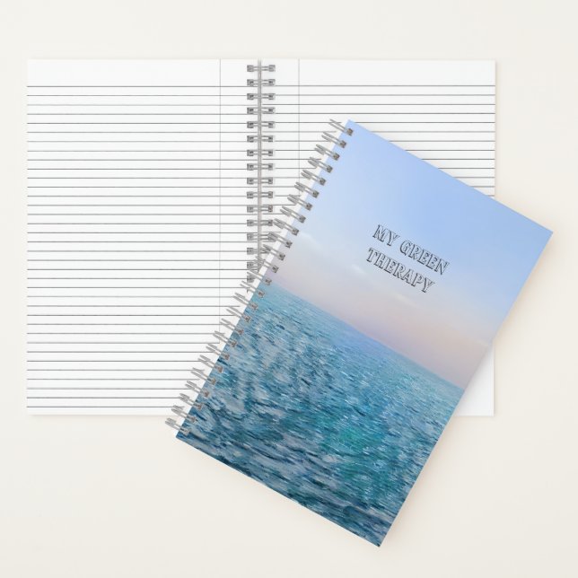 Spiral Notebook Green Therapy, Edit Design Option (Inside)