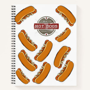 Spiral Notebook Hotdog