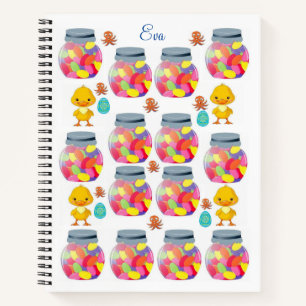 Spiral Notebook Jellybean