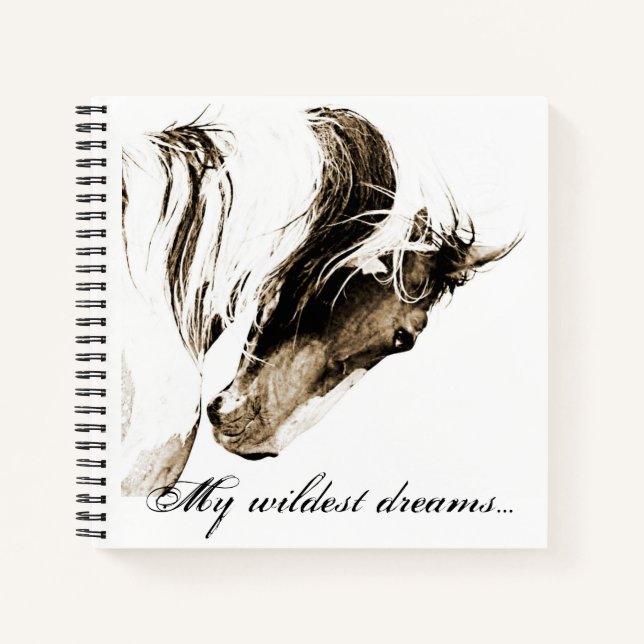  Spiral Notebook Journal Wild Horse Picasso Covers (Front)