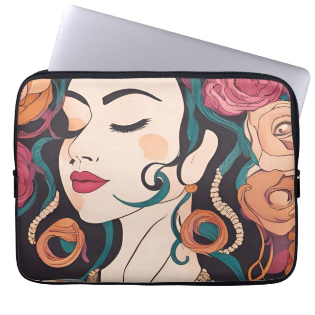 Spiral Notebook Laptop Sleeve (Front)