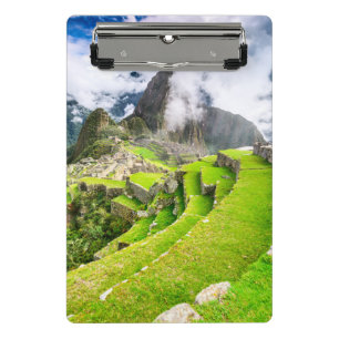 Spiral Notebook Machu Picchu, Cusco - Peru Mini Clipboard