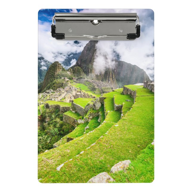 Spiral Notebook Machu Picchu, Cusco - Peru Mini Clipboard (Front)