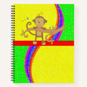 Spiral Notebook Monkey