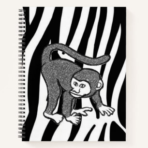 Spiral Notebook Monkey