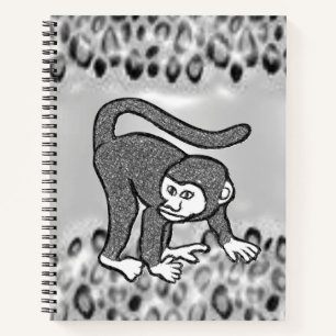 Spiral Notebook Monkey