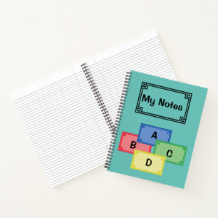 Spiral Notebook - My Notes Labels