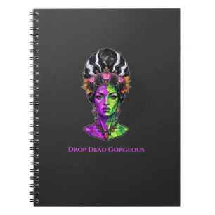 Spiral Notebook Neon Bride Frankenstein