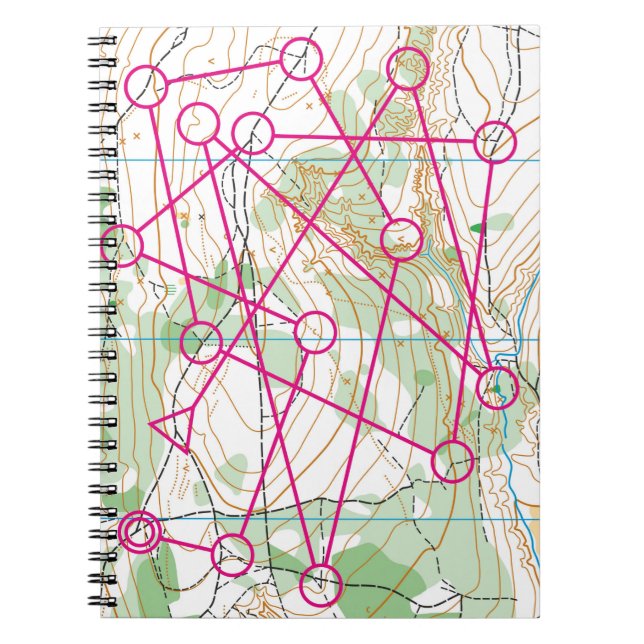Spiral notebook - Orienteeting course (Front)