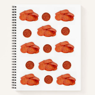 Spiral Notebook Pepperoni