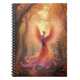 Spiral Notebook Phoenix Rising in Shades of Autum