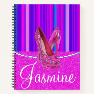 Spiral Notebook Pink Heels