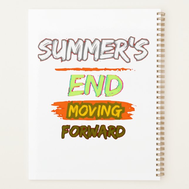 spiral notebook planner (Back)