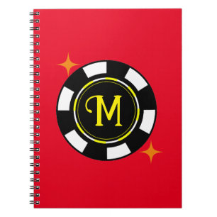 Spiral Notebook - Poker Personalised (add initial)