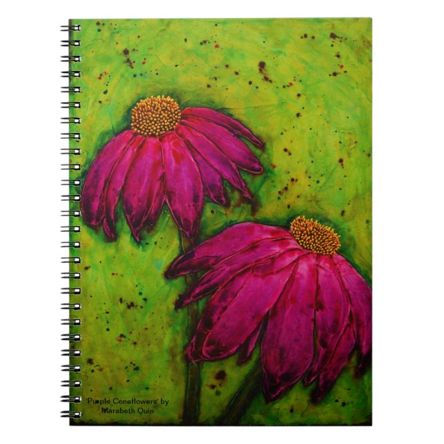 spiral notebook 'Purple Coneflowers' (Front)