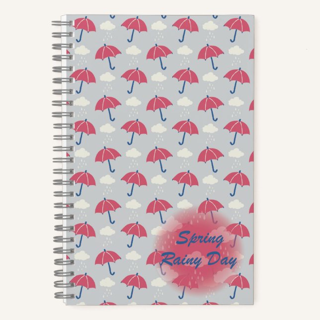 Spiral Notebook Rainy Day (Front)