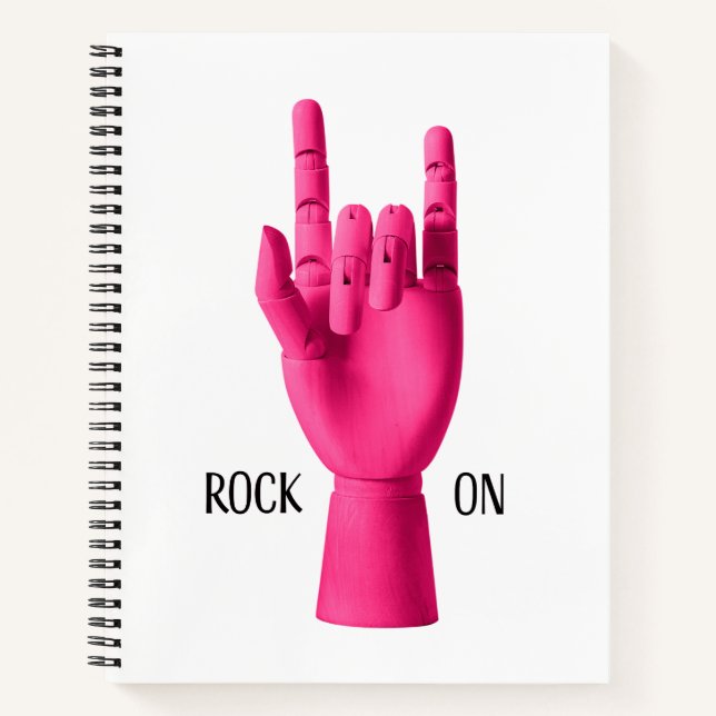 Spiral Notebook - Rock On! (Front)