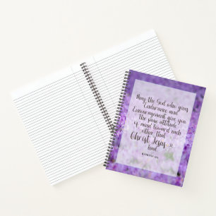 Spiral Notebook - Romans 15:5