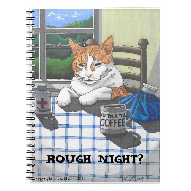 Spiral Notebook: Rough Night (Hobbes) Notebook (Front)