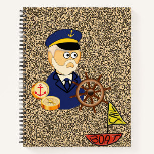 Spiral Notebook Sailboat