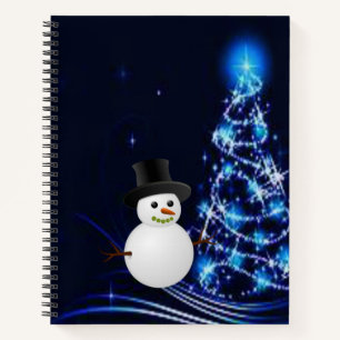 Spiral Notebook Snowman