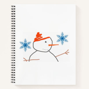 Spiral Notebook Snowman