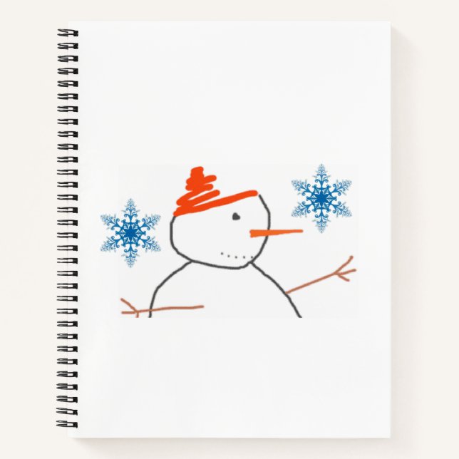 Spiral Notebook Snowman (Front)
