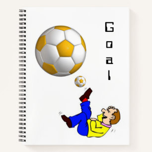 Spiral Notebook Soccer Balls