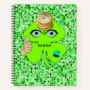 Spiral Notebook St. Patrick's Day Leprechaun