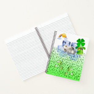 Spiral Notebook St. Patrick's Day Polar Bear