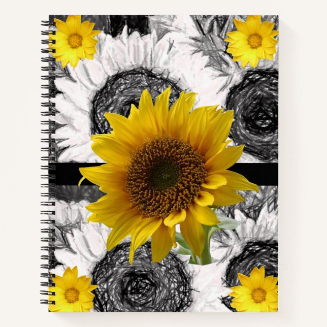 Spiral Notebook Sunflower (Front)