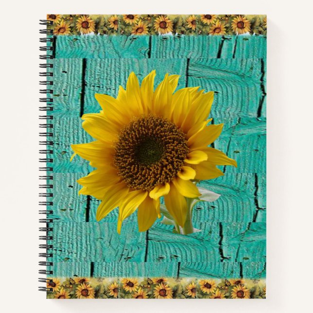Spiral Notebook Sunflower (Front)