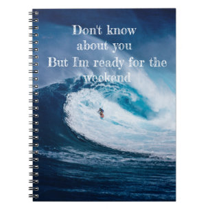 Spiral Notebook-Surfer Notebook
