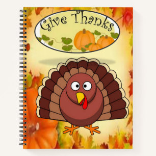 Spiral Notebook Thanksgiving