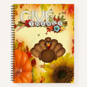 Spiral Notebook Thanksgiving