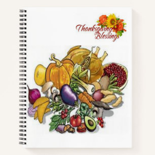 Spiral Notebook Thanksgiving