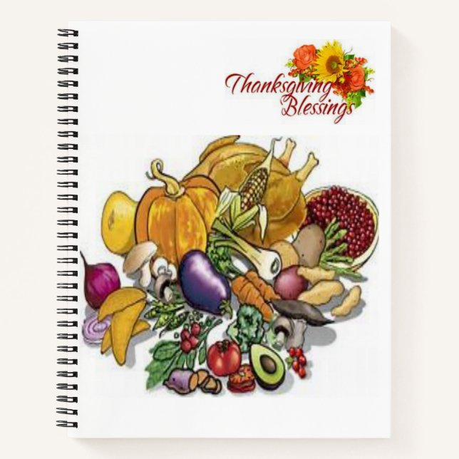 Spiral Notebook Thanksgiving (Front)