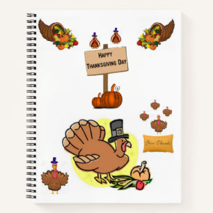 Spiral Notebook Thanksgiving