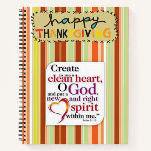 Spiral Notebook Thanksgiving