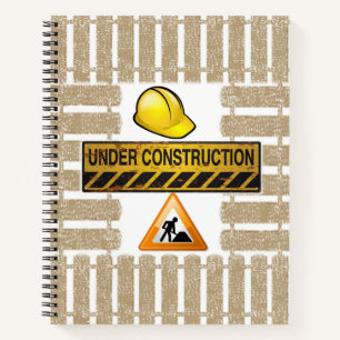 Spiral Notebook Under Construction