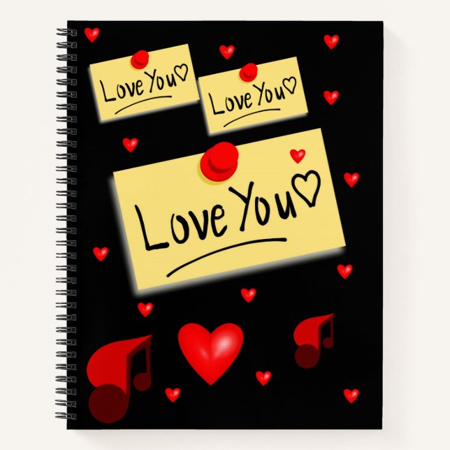 Spiral Notebook Valentine's Day (Front)