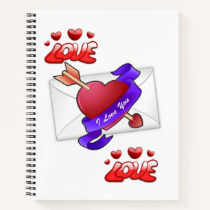 Spiral Notebook Valentine's Day