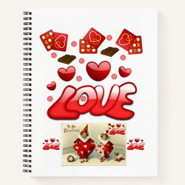 Spiral Notebook Valentine's Day (Front)