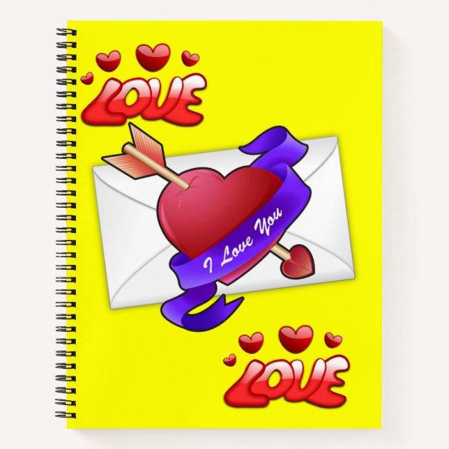 Spiral Notebook Valentine's Day (Front)