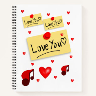 Spiral Notebook Valentine's Day
