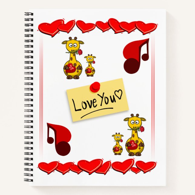 Spiral Notebook Valentine's Day (Front)
