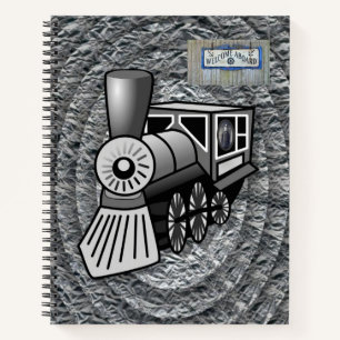Spiral Notebook Vintage Train
